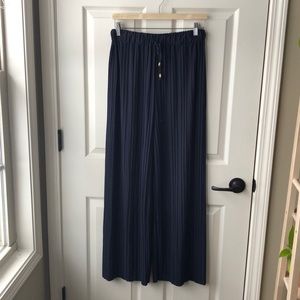 Dark Blue Wide Leg Magic Pantz